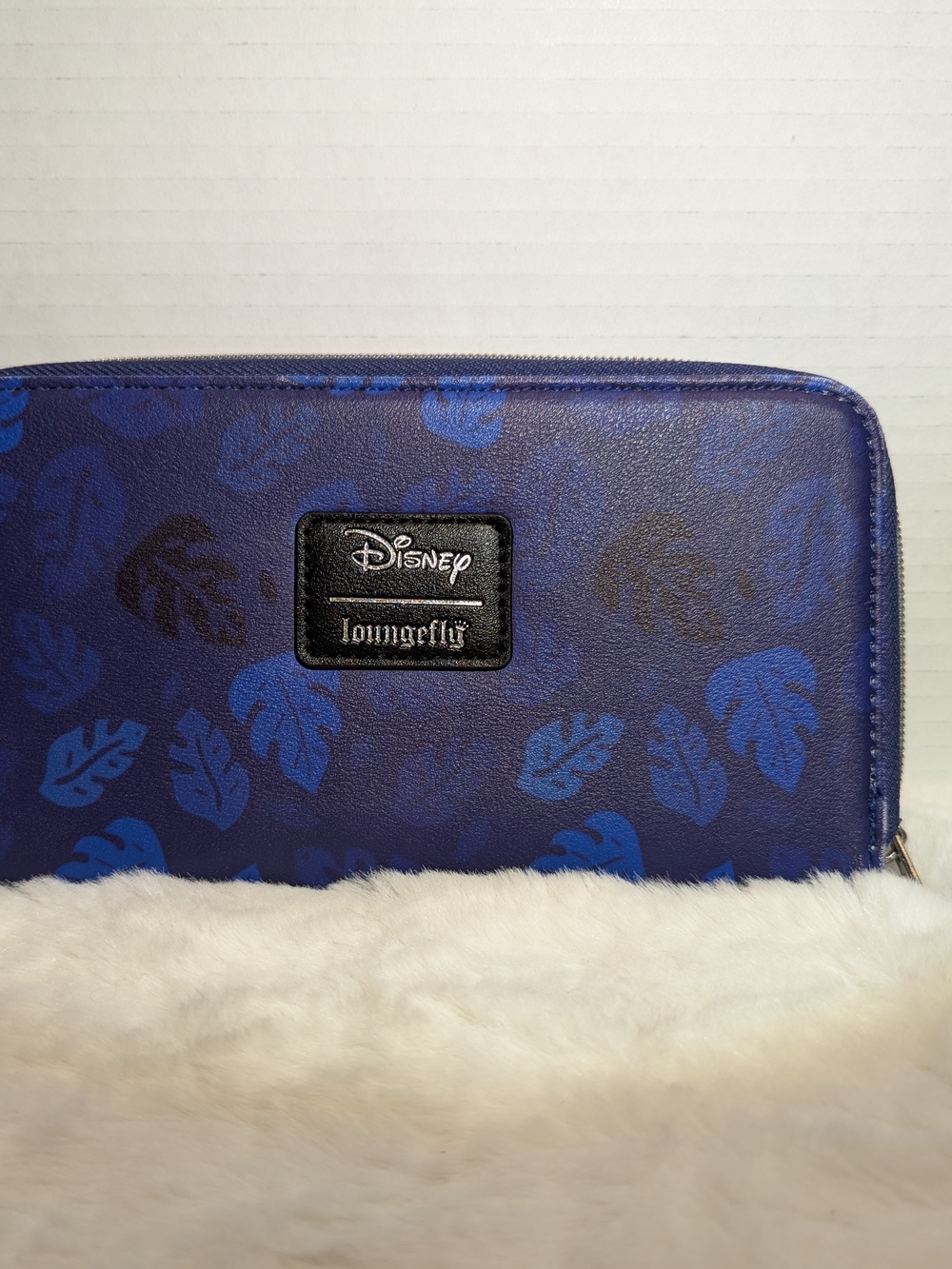 Stitch Halloween Zip Wallet - Blue with Orange Pumpkin - Picture 2 of 9